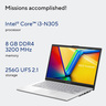 Asus Notebook E1404GA-NK039W Intel Core i3-N305 Processor, 14.0" FHD, 8GB RAM, 256GB SSD, Windows 11 Home, Silver Color