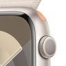 Apple Watch Series 9 GPS, Starlight Aluminium Case with Starlight Sport Loop, 41 mm, M/L, MR8V3QA/A