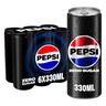 Pepsi Zero Can Cola Beverage 6 x 330 ml