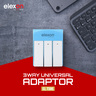 Elexon Universal Power Adapter 3Way With 3 Switch 7305 13AMP