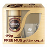 Nescafe Gold Instant Coffee 190 g + Free Mug