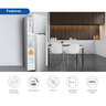 Sharp Double Door Refrigerator, 420 L, Inox Silver, SJ-HM540-HS3