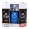 Parfums Bleu Deo Spray Men London 150 ml + Deo Spray Men Black 150 ml + Original Deo Spray Men 150 ml
