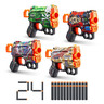 X-Shot Skins Menace, Pack Of 4 With 24 Darts, XS-36543