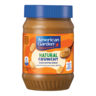 American Garden Vegan & Gluten Free Natural Crunchy Peanut Butter 454 g