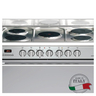 Bompani 5 Hot Plate Electric Cooking Range, 90X60 cm, Stainless Steel, DIVA90EE5EIX