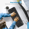Philips Wired Keyboard with English Arabic Layout, USB 2.0, Black SPK6202