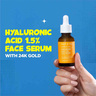 Zayn & Myza Hyaluronic Acid 1.5 % with 24 k Gold Face Serum, 30 ml