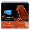 داندي آيس كريم تريبل الشوكولاتة الفاخرة 6 × 65 مل