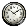 مابل ليف هوم ساعة حائط بلاستيكية، أسود، 30 سم، R1202B