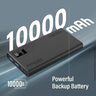 Promate Compact Power Bank, 10000 mAh, Black, Bolt-10 Pro