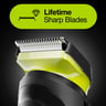 Braun Beard Trimmer and Hair Clipper Black/Volt Green Lifetime Sharp Blades BT3221