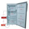 Nobel 170 L Single Door Refrigerator, Black Silver, NR180SSN