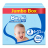 Sanita Bambi Baby Diaper Size 3 Medium 6-11kg 104 pcs