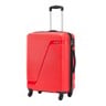 سفاري زيون حقيبة سفر صلبة 4 عجلات، 55 سم، أحمر
