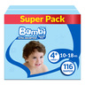 Sanita Bambi Baby Diaper Size 4+ Large 10-18kg 116pcs