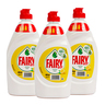 Fairy Dish Washing Liquid Lemon Value Pack 3 x 400 ml