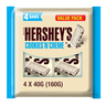 هيرشيز كوكيز أند كريم بنكهة الشوكولاتة البيضاء عبوة قيمة 4 × 40 جم