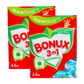 Bonux 3in1 Washing Powder Green Front Load 2 x 2.5 kg