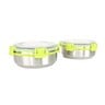 LV Stainless Steel Food Containers 2pcs Set BOB