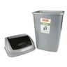 Ratan Tidy Garbage Bucket, 25 L, Grey