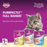 Whiskas Purrfectly Chicken Entree Wet Cat Food for Adult Cats 1+ Years Pack of 12 x 85 g