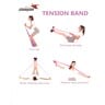 Sports Champion Stretch Band, 3 Pcs, 150 cm, 04-4