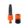 Claber Jet Spray Nozzle and Coupling Set, Black/Orange, 8800