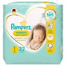 Pampers Premium Care Newborn Taped Diapers, Size 1, 2-5kg, Unique Softest Absorption for Ultimate Skin Protection, 22 pcs