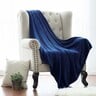 Homewell Supreme Soft Solid Flannel Blanket 280GSM Double 200x220cm Blue