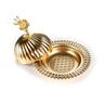 Glascom Decorative Gold Plated Bowl With Lid, FV19