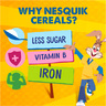 Nestle Nesquik Chocolate Breakfast Cereal Value Pack 2 x 330 g
