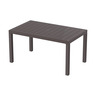 Cosmoplast Cedargrain Outdoor Dining Table IFOFXX085 Dark Brown