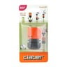Claber Automatic Coupling, 1/2 inches, Black/Orange, 8607