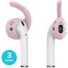 KEYBUDZ EarBudz 2.0 Ear Hooks and Covers Accessories 3 Pairs for AirPods 1 & 2 - Pink