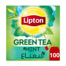 ليبتون شاي أخضر بالنعناع  100 كيس شاي