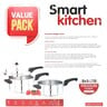 Smart Kitchen Aluminium Pressure Cooker 5Ltr + 3Ltr INDP