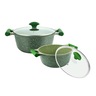 Prestige Granite Essentials Cookware Set, 11 Pcs, Green, 80986