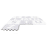 Sunta Puzzle Mat, Pack of 26, White/Grey, 1002B3(AB)-WH/GY