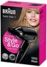Braun Satin Hair Styler 1 Hd130 Style&amp;go Travel Dryer, Black