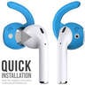 KEYBUDZ EarBudz 2.0 Ear Hooks and Covers Accessories 3 Pairs for AirPods 1 & 2 - Sky Blue