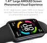 Honor Band 6 Smart Watch, 1.47 Inches Large Amoled Screen Display, 14 Days Battery, Fitness Blood Oxygen & Heart Rate Monitor, Waterproof Ip68 Activity Tracker, Black, Arg-b39