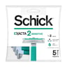 Schick Exacta 2 Sensitive Razors Green 5+2