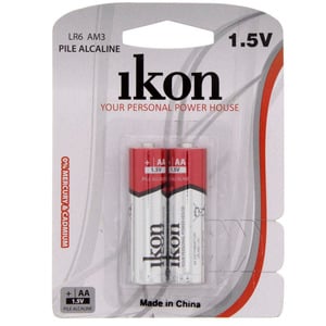 Ikon Alkaline AA Battery IKLR6BP2