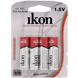 Ikon Alkaline AA Battery IKLR6BP4