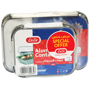 LuLu Aluminium Containers With Lids 8342 10pcs + 8389 10pcs