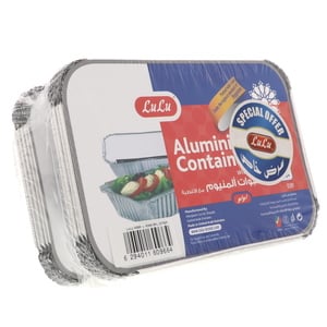 LuLu Aluminium Containers With Lids 2 x 10pcs
