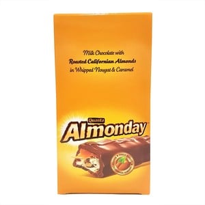 ألمونداي شوكولاتة الحليب مع اللوز المحمص 28 جم × 12