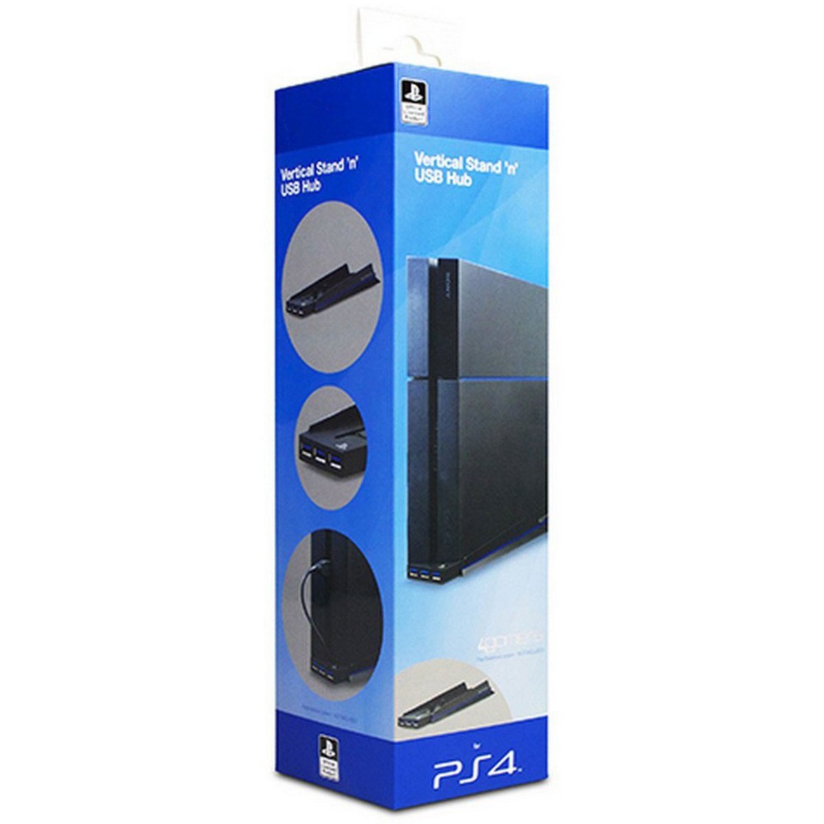 4Gamers PS4 Vertical Stand & USB Hub 4G-4181