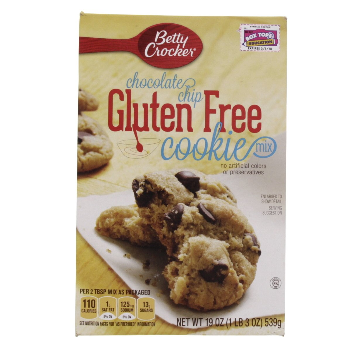 Betty Crocker Chocolate Chips Gluten Free Cookie Mix 539 g